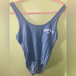 ‘Squad’ Snap Bodysuit PINK/Victoria’s Secret - Teal - Size Large